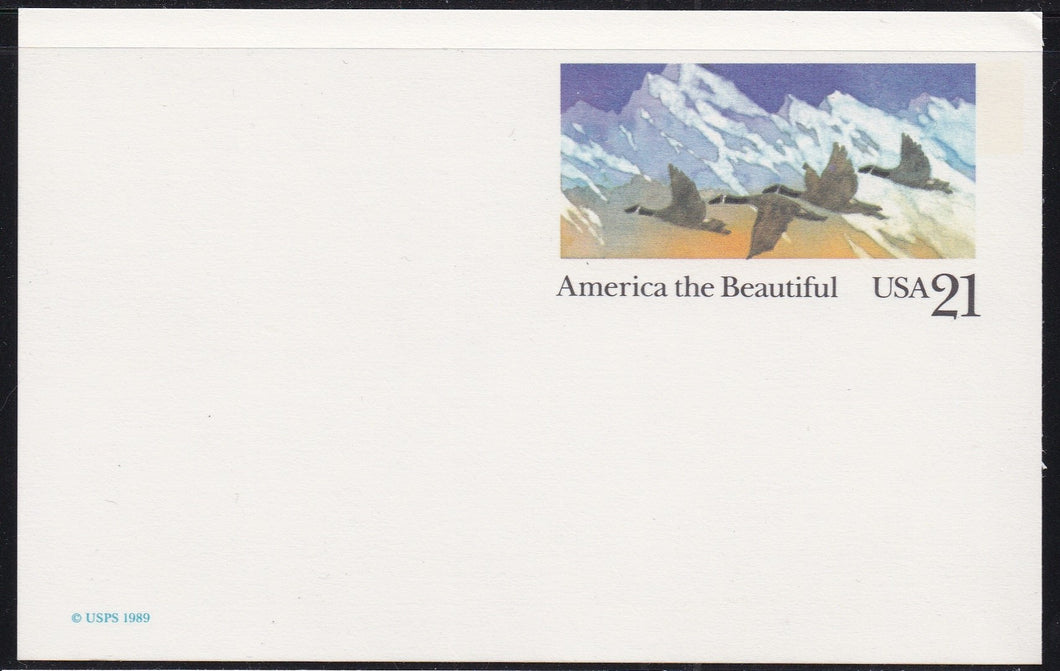 # UX131 (1989) Canada Geese - Postal Card