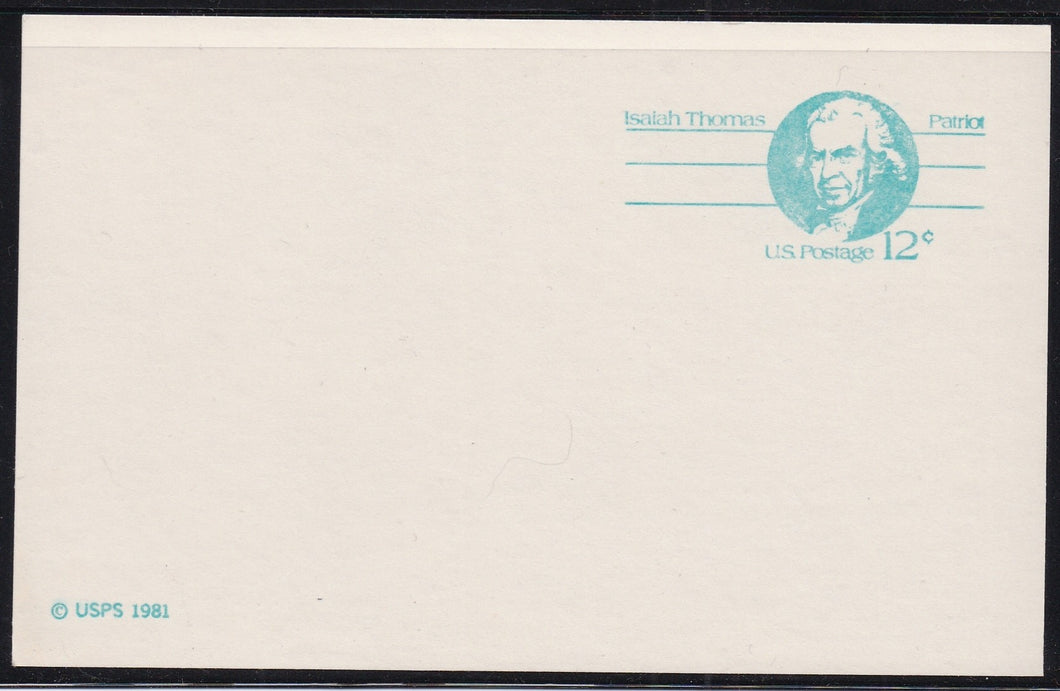 # UX89 (1981) Thomas - Postal Card